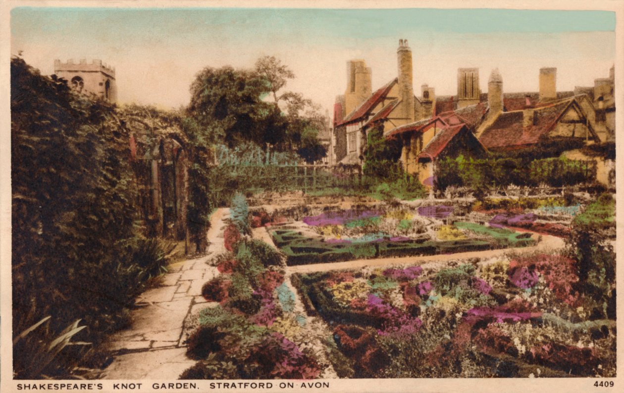 Shakespeares Knot Garden, Stratford-Upon-Avon, 1910. tekijältä Unbekannt