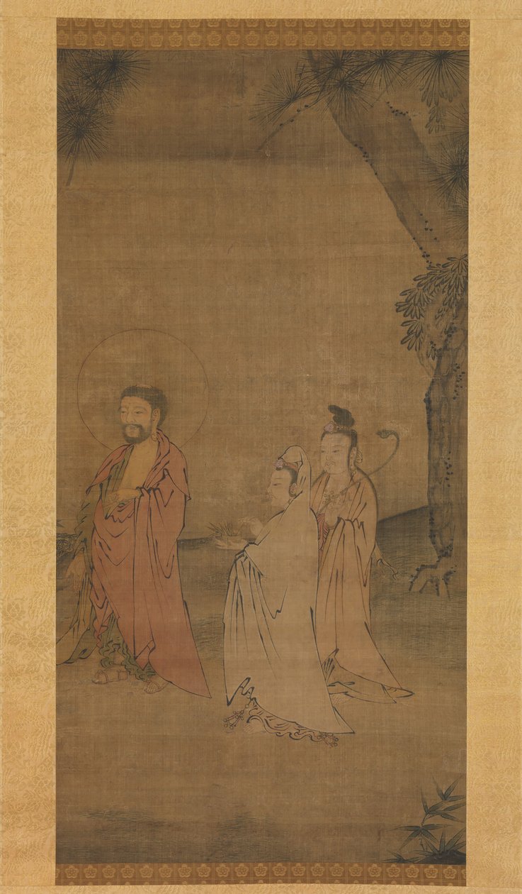 Shakyamuni laskeutumassa vuorilta, 1200-luvun loppu - 1300-luvun alku. tekijältä Unbekannt