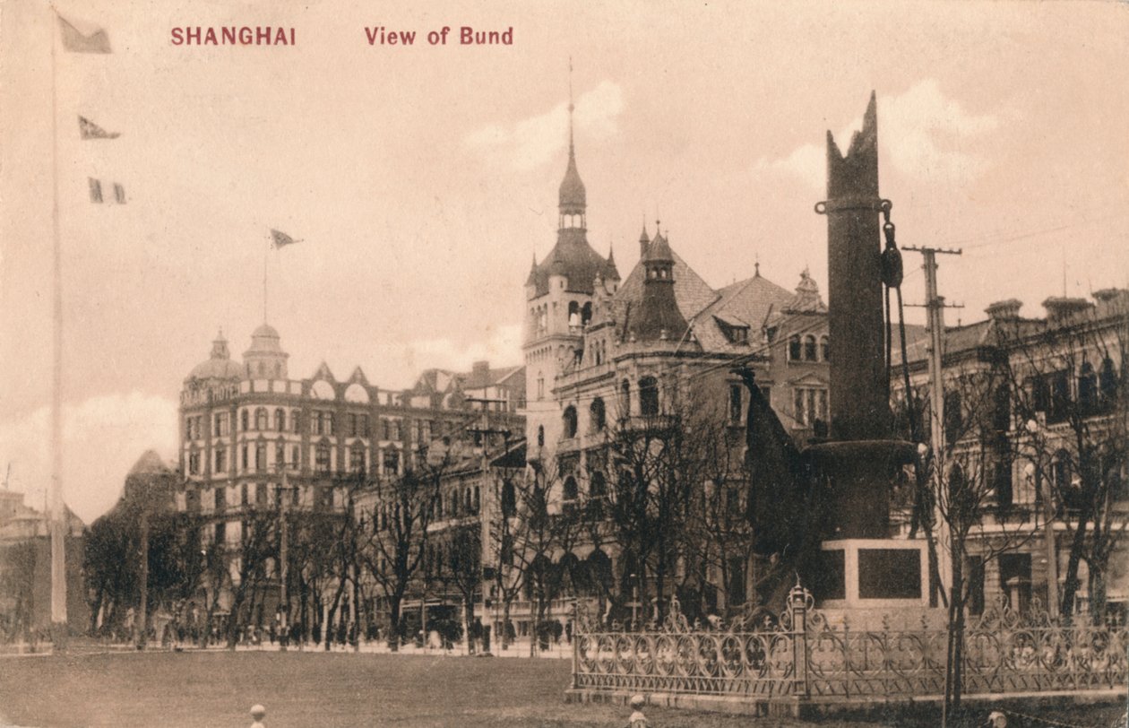 Shanghai. Näkymä Bundista, vuodelta 1918 tekijältä Unbekannt