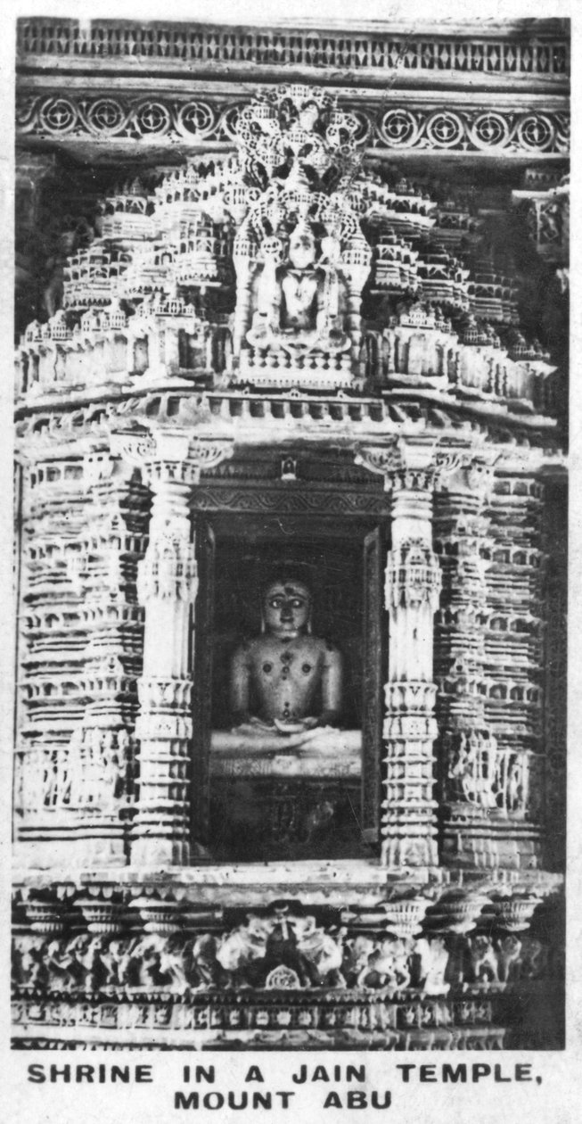 Shrine in a Jain temppeli, Mount Abu, Rajasthan, Intia, 1925 tekijältä Unbekannt