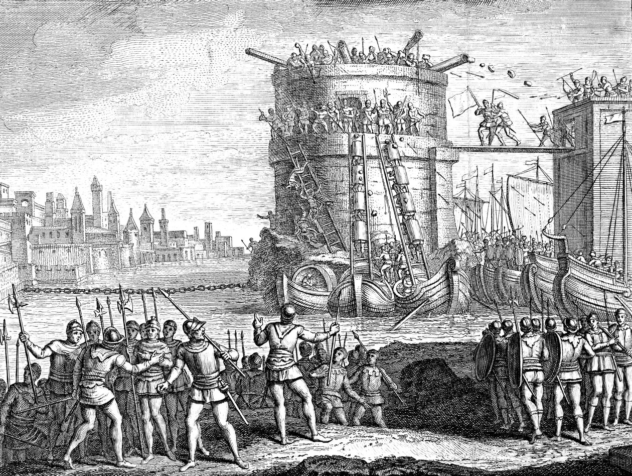 Damiettan piiritys, Egypti, 1200-luku 1700-luku tekijältä Unbekannt