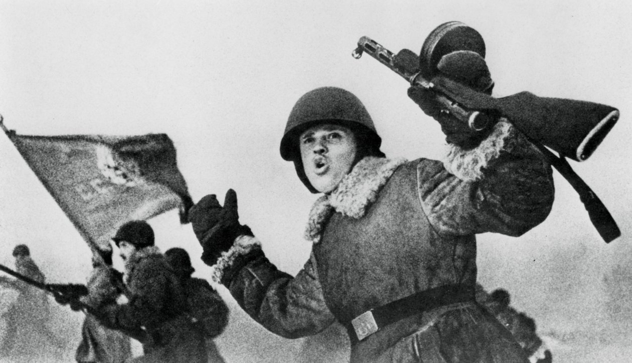 Leningradin piiritys tammikuussa 1943 tekijältä Unbekannt