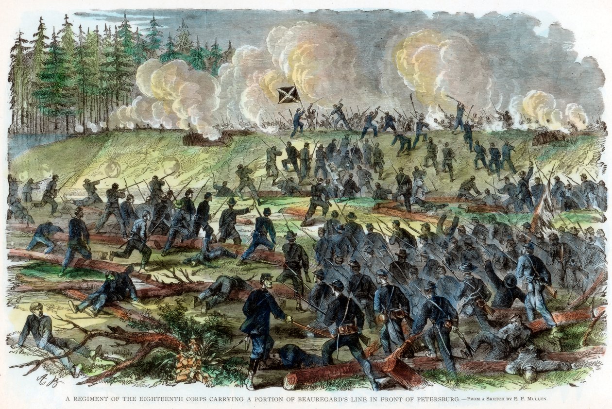 Pietarin piiritys, Virginia, Amerikan sisällissota, c1864-c1865 tekijältä Unbekannt