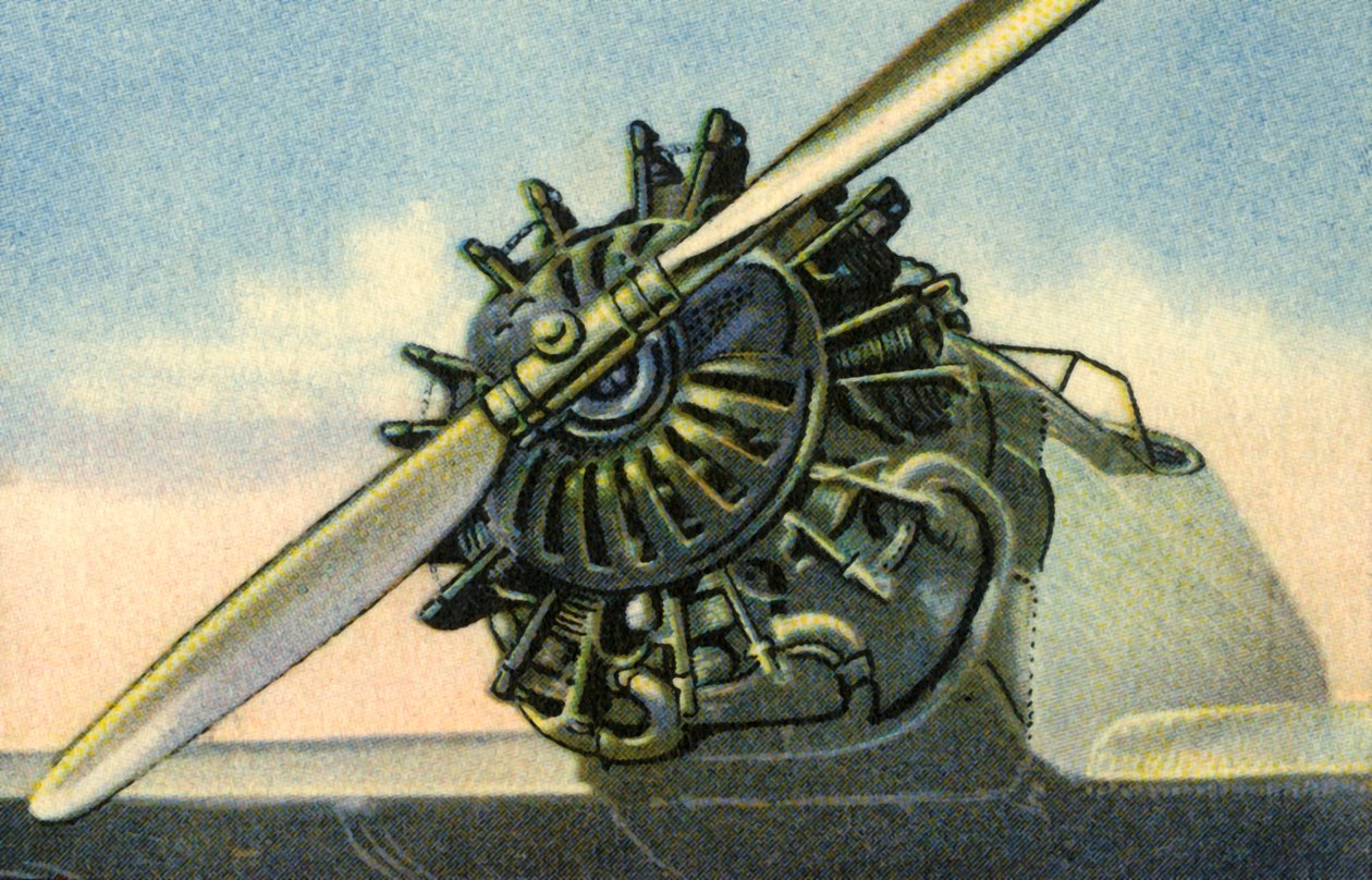 Siemens Sh 20 60 hevosvoiman lentokoneen moottori, 1932. tekijältä Unbekannt