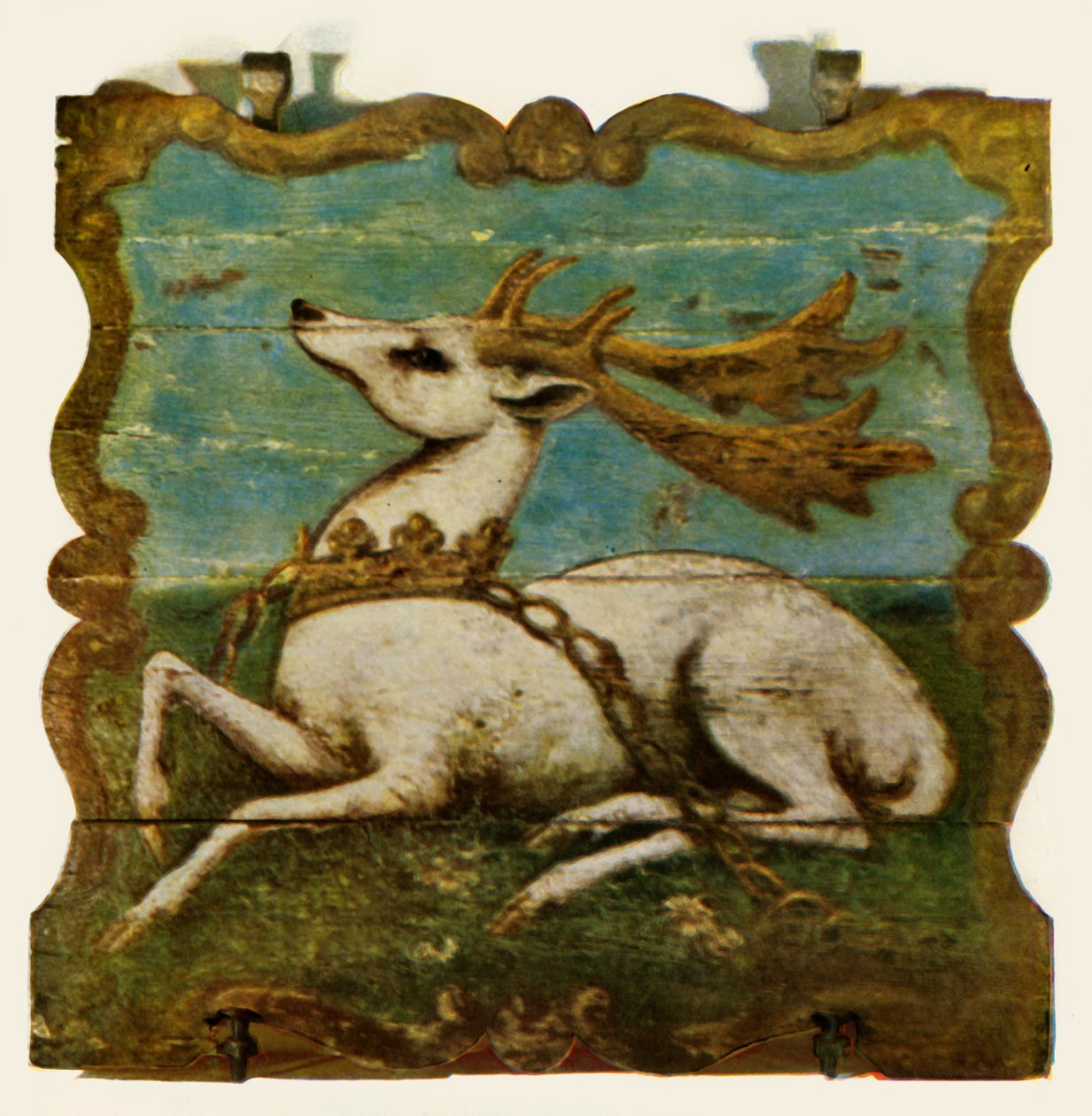"Sign Board from the White Hart, Witley, Surrey", c1750, 1943. tekijältä Unbekannt