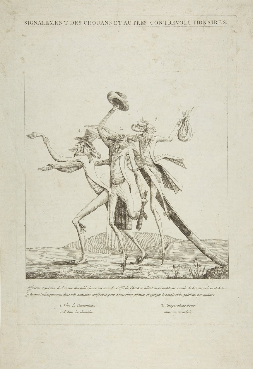 Kuvaus Chouaneista ja muista vastavallankumouksellisista, n. 1793. tekijältä Unbekannt