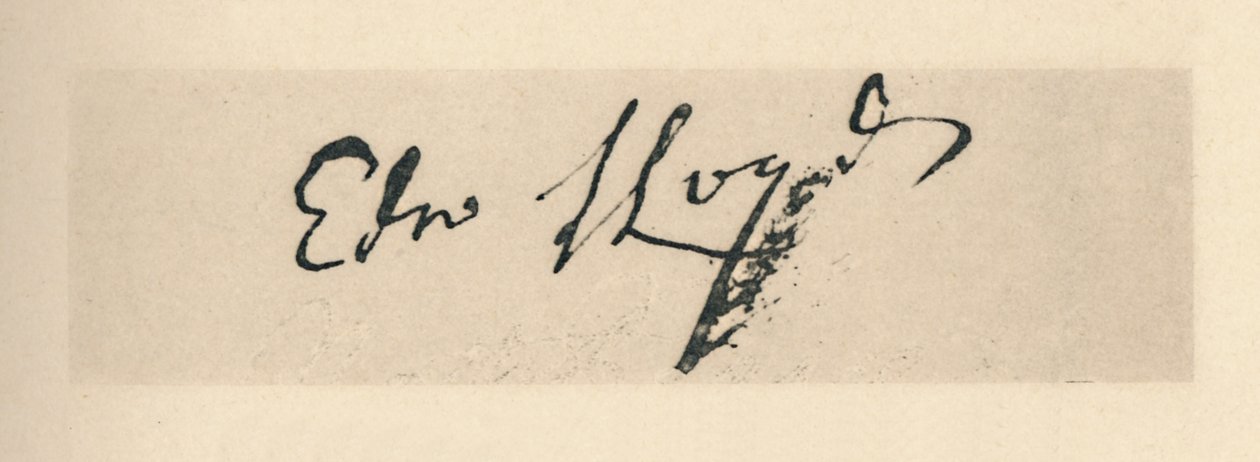 Edward Lloydin allekirjoitus, 1712, 1928 tekijältä Unbekannt