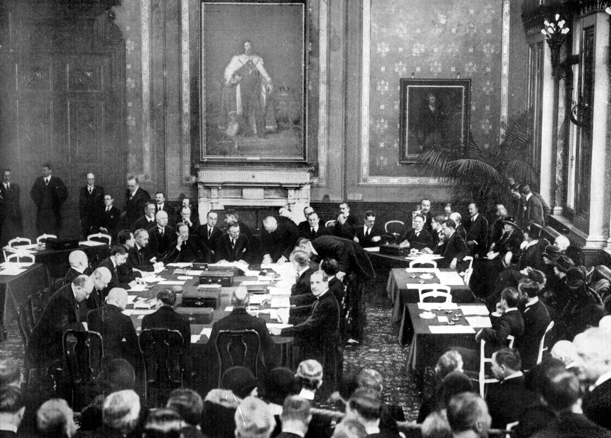 Locarnon sopimusten allekirjoittaminen Britannian ulkoministeriössä Lontoossa, 1925 1926 tekijältä Unbekannt
