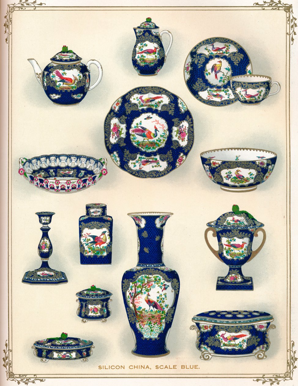 Silicon China, Scale Blue, 1900-luvun alku. 1911 tekijältä Unbekannt