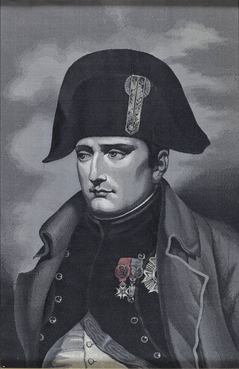 Keisari Napoléon I Bonaparten silkkikudontamuotokuva 1769-1821 tekijältä Unbekannt