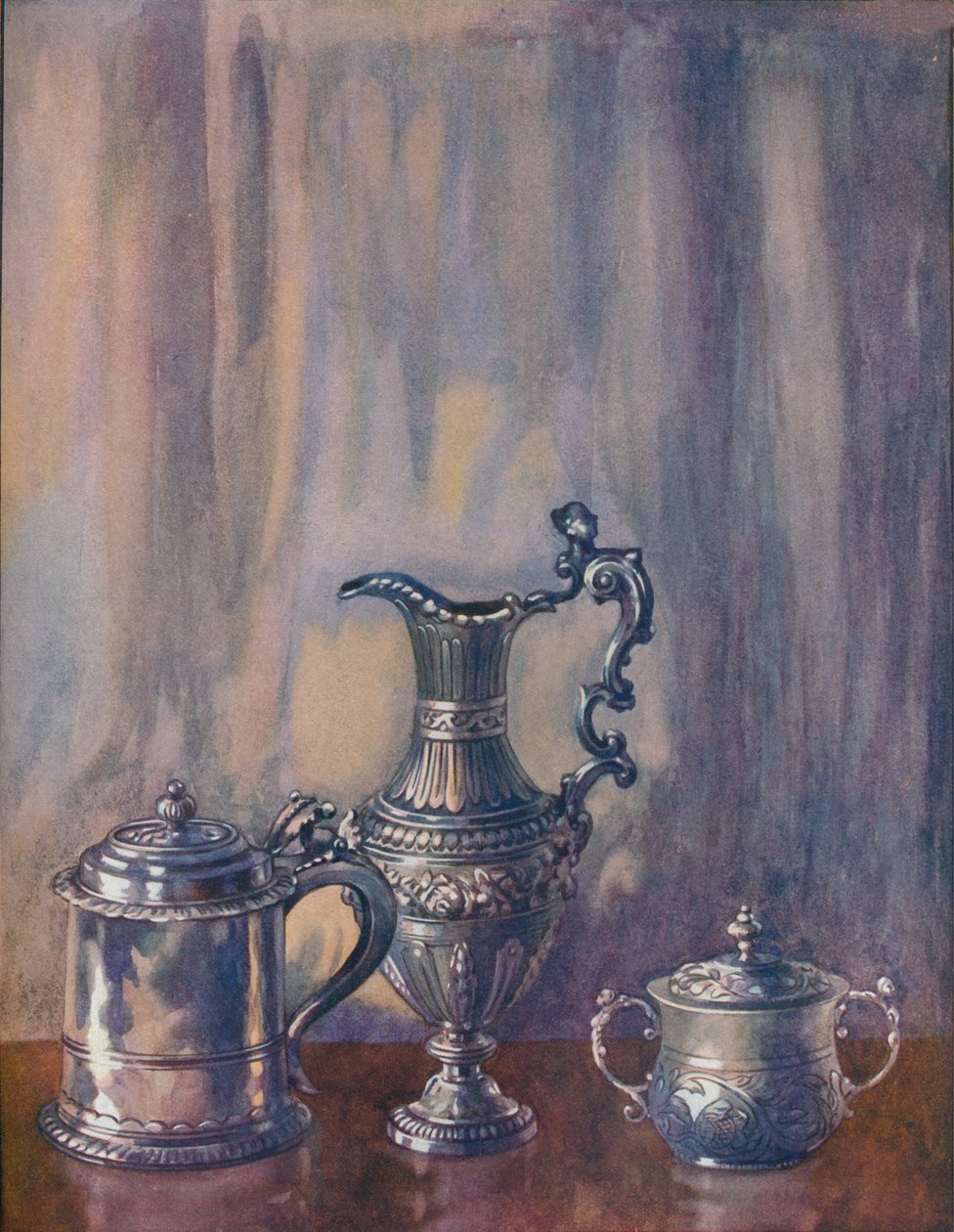 Silver Tankard, 1695, kannu, 1746, kuppi ja kansi, 1658, 1800-luku, 1920. tekijältä Unbekannt