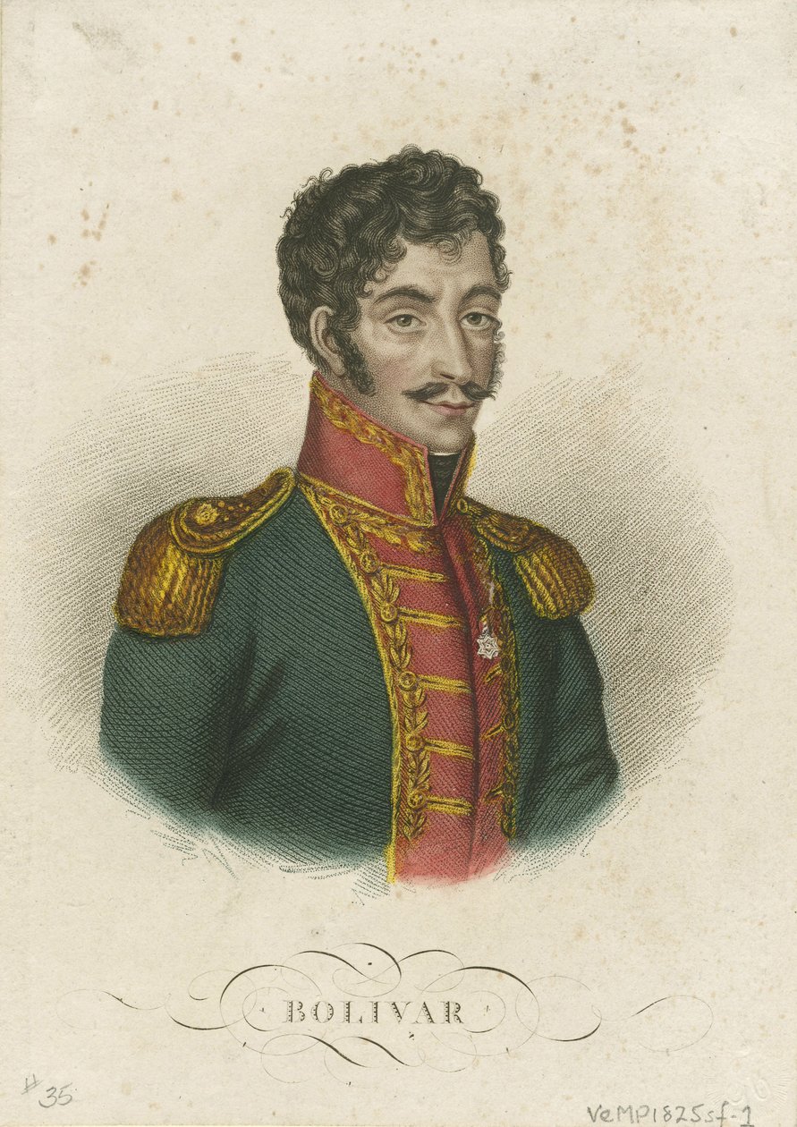 Simon Bolivar 1783-1830, 1825 tekijältä Unbekannt