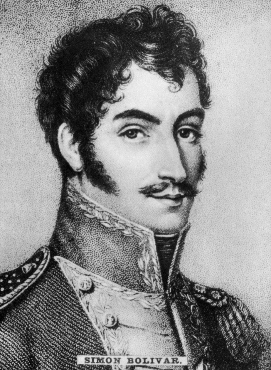 Simon Bolivar 1783-1830, Venezuelan sotilaallinen ja poliittinen johtaja, c1910 tekijältä Unbekannt