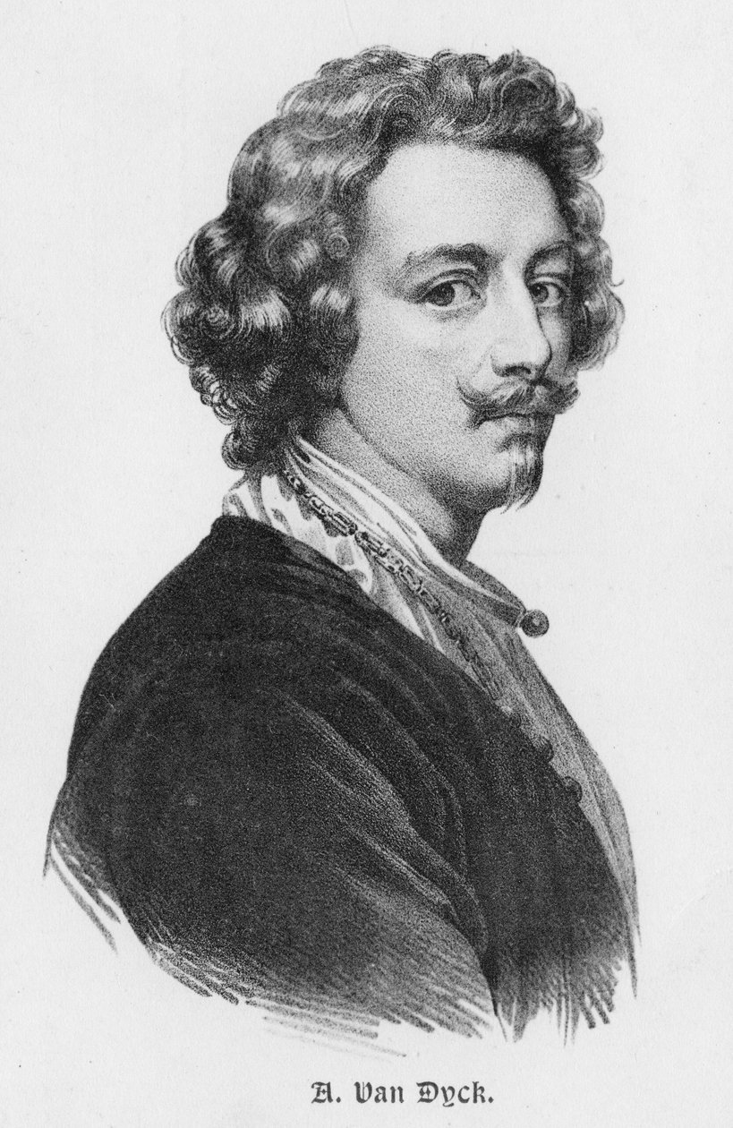 Sir Anthony van Dyck 1599-1641, flaamilainen taidemaalari, 1900-luvun alku tekijältä Unbekannt
