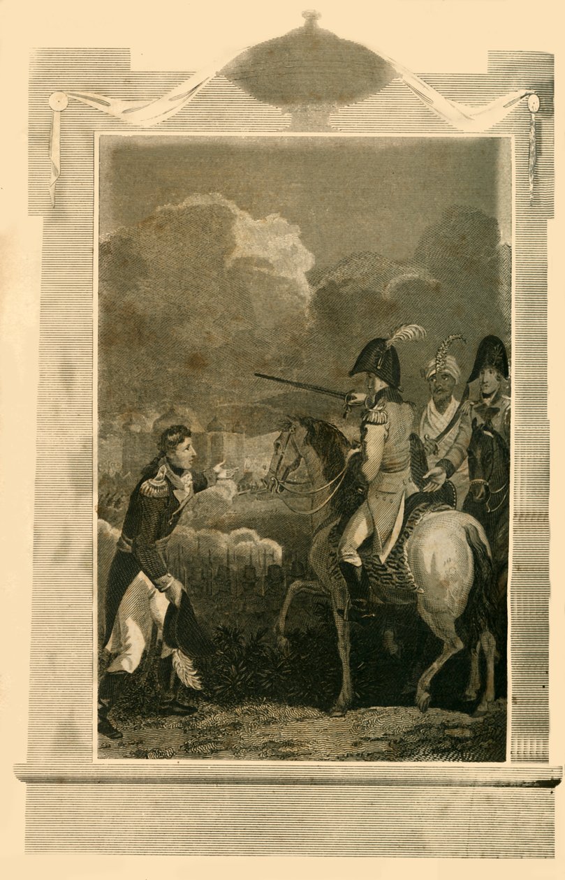 Sir Arthur Wellesley komentaja Assayen taistelussa, 1803, 1816. tekijältä Unbekannt