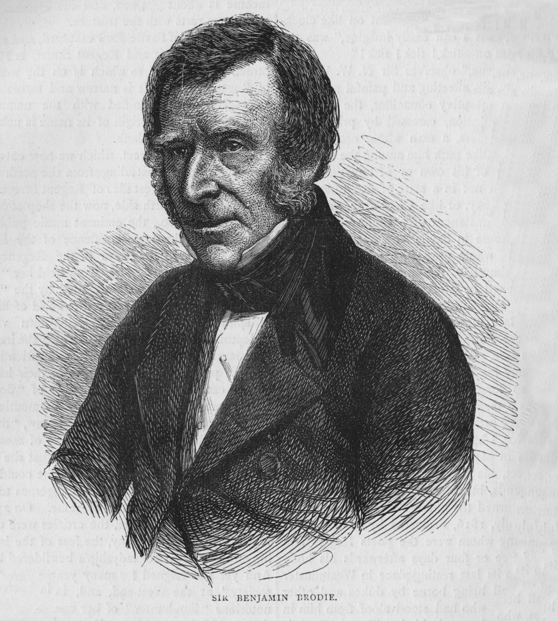Sir Benjamin Brodie, englantilainen lääkäri, n. 1860 1878 tekijältä Unbekannt