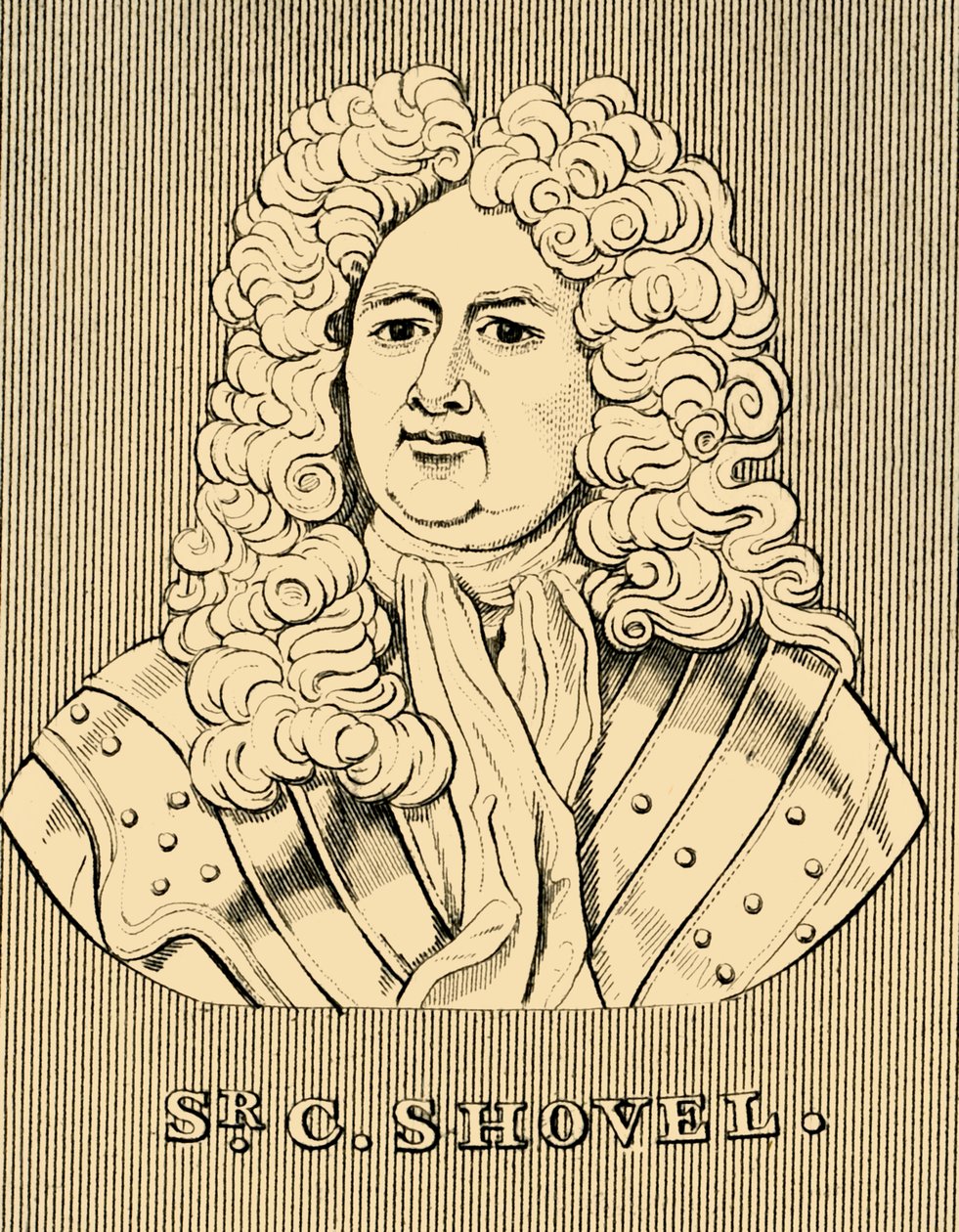 Sir C. Shovel, c1650-1707, 1830. tekijältä Unbekannt