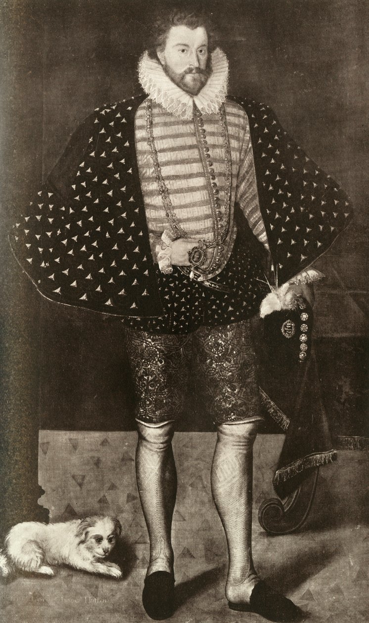 Sir Christopher Hatton, 1909 tekijältä Unbekannt