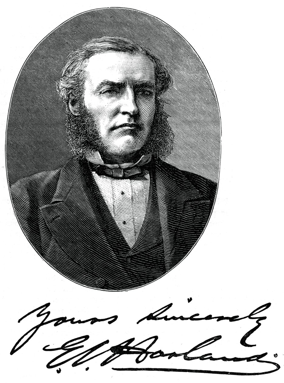 Sir Edward James Harland, brittiläinen laivanrakentaja, vuodelta 1880 tekijältä Unbekannt