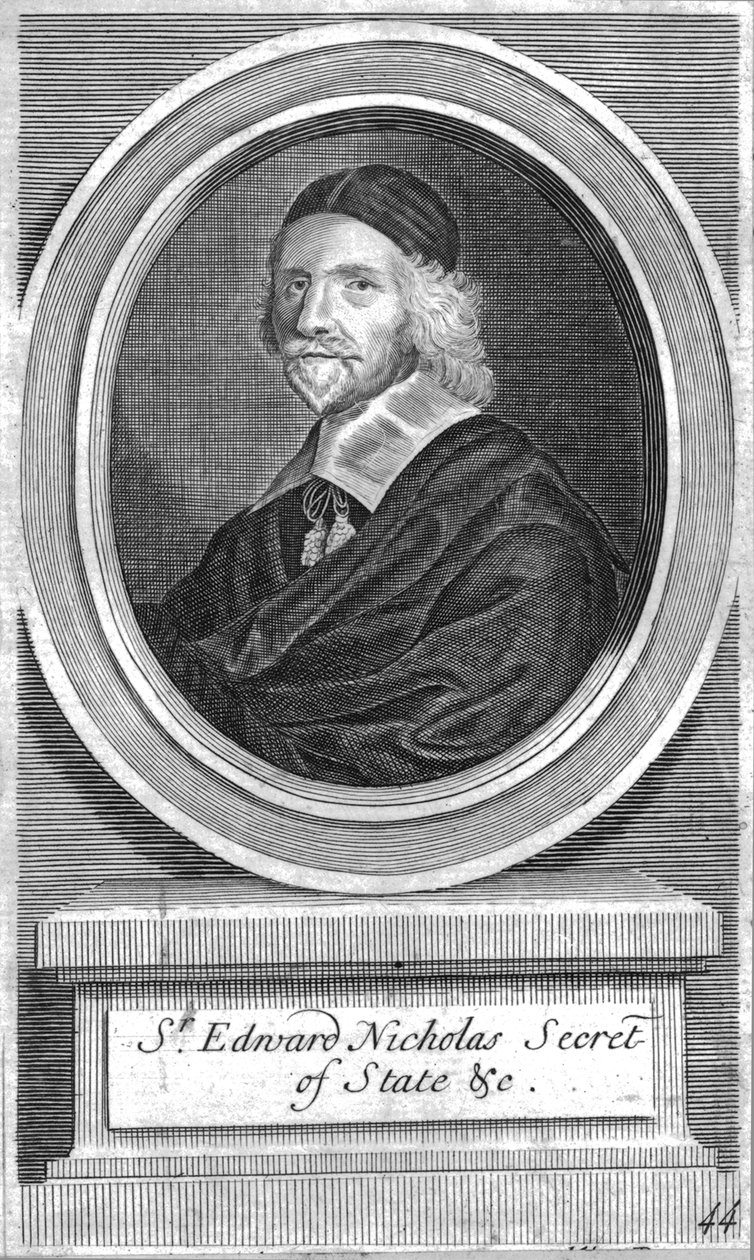 Sir Edward Nicholas, ulkoministeri, 1600-luvun puolivälissä tekijältä Unbekannt