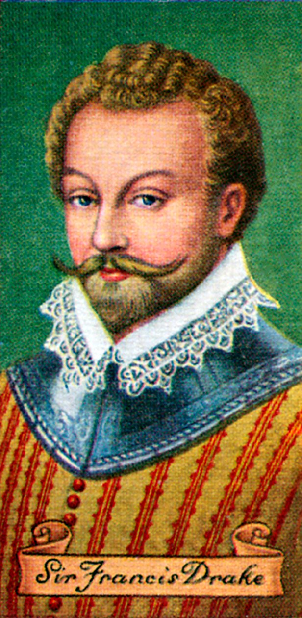 Sir Francis Drake, otettu savukekorttisarjasta, 1935 tekijältä Unbekannt