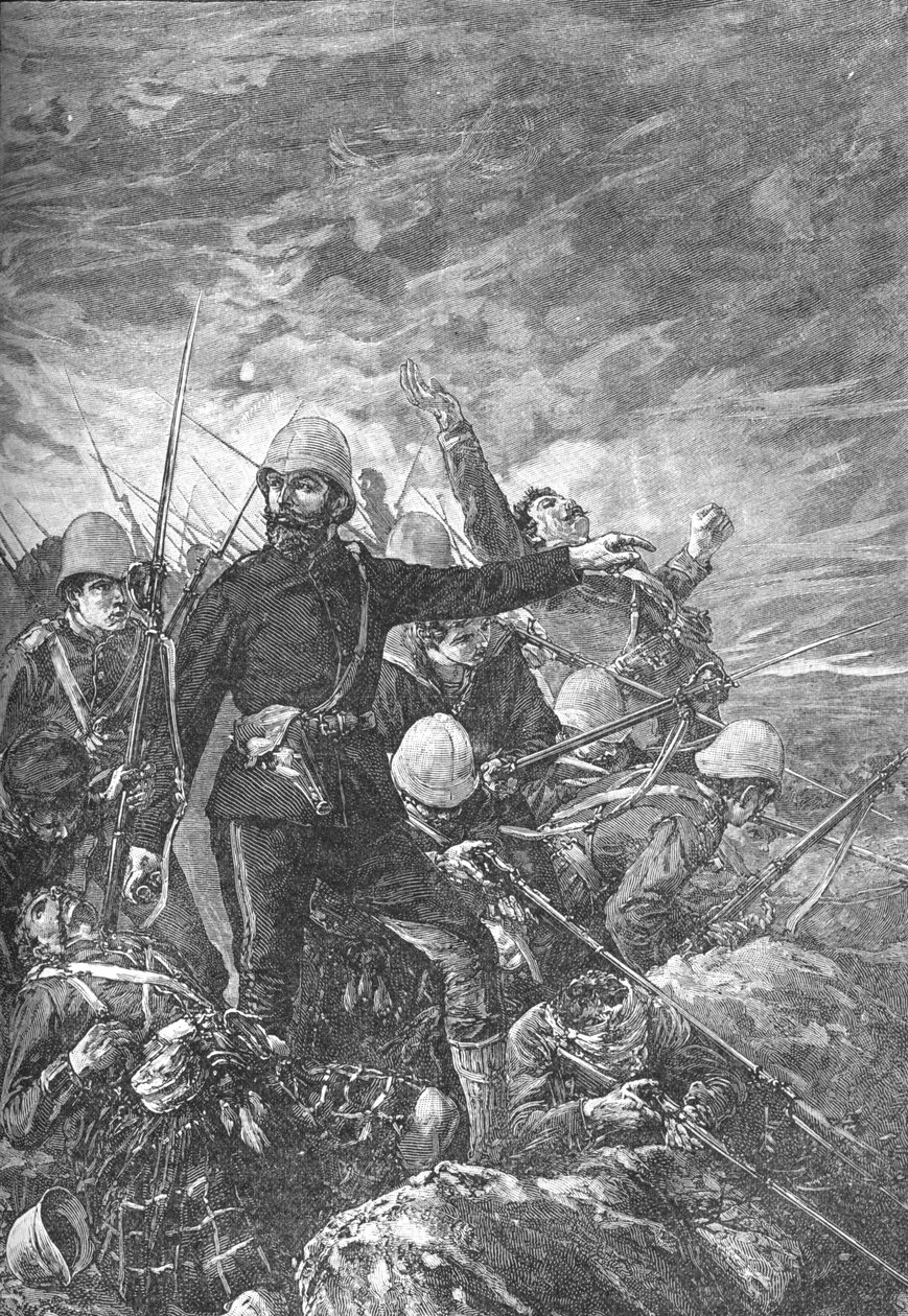 Sir George Colley Majuba Hillissä vuonna 1881 tekijältä Unbekannt