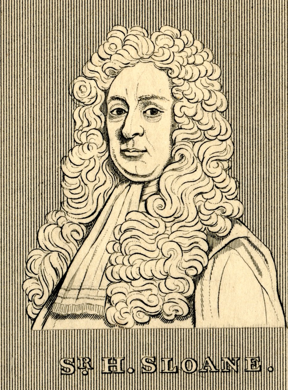 Sir H. Sloane, 1660-1753, 1830. tekijältä Unbekannt