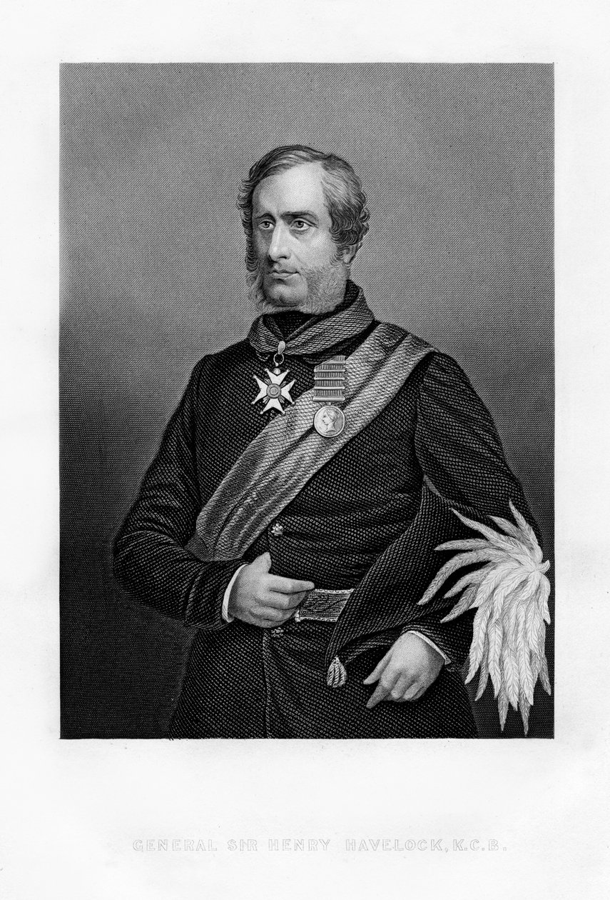 Sir Henry Havelock, brittiläinen kenraali, 1800-luku tekijältä Unbekannt
