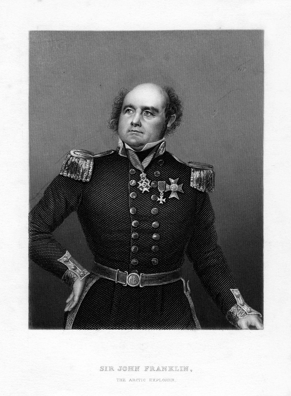 Sir John Franklin, englantilainen merikapteeni ja arktinen tutkimusmatkailija, 1800-luku tekijältä Unbekannt