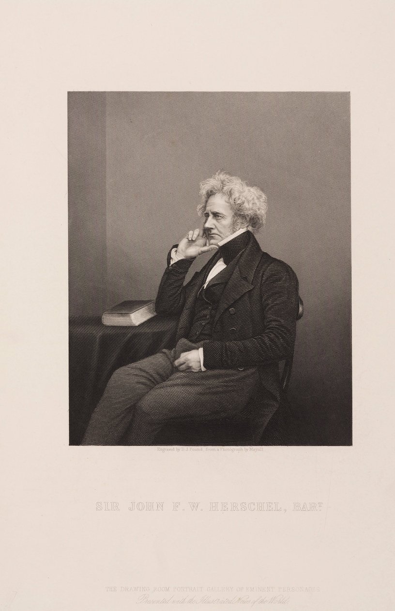 Sir John Herschel, englantilainen tähtitieteilijä ja tiedemies, n. 1860 tekijältä Unbekannt