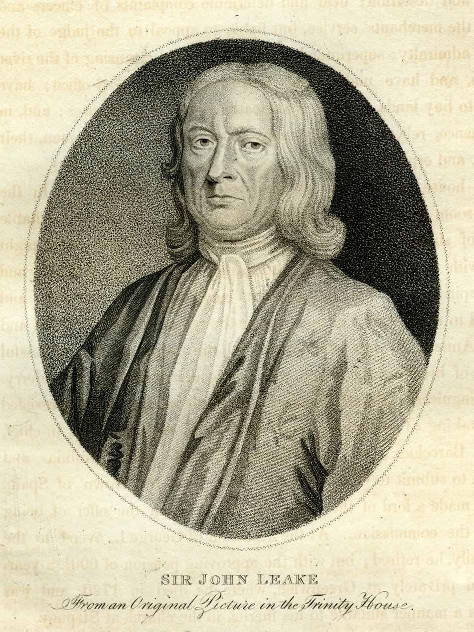Sir John Leake, Britannian amiraali, 1700-luku tekijältä Unbekannt