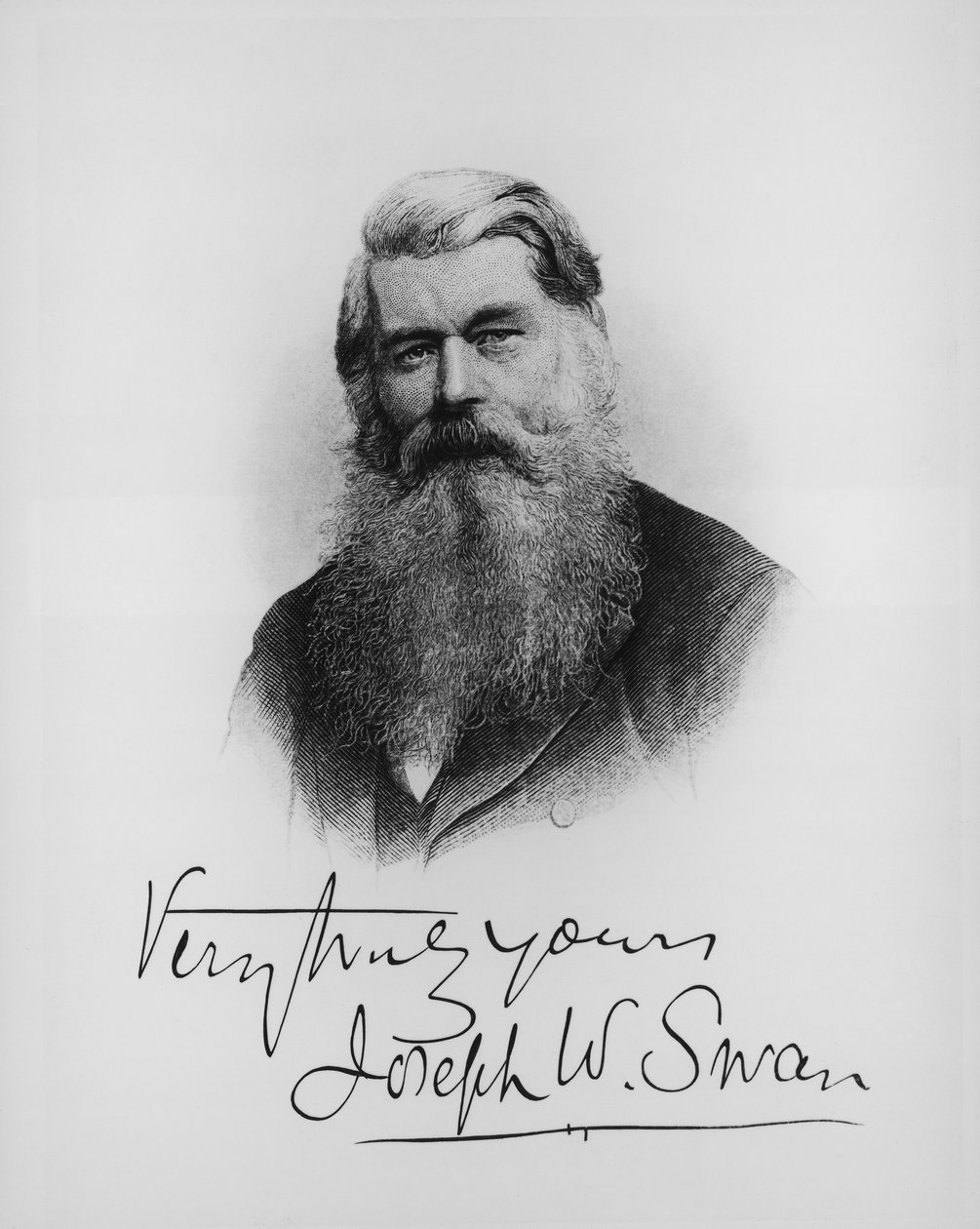 Sir Joseph Wilson Swan, tiedemies ja keksijä, 1900 tekijältä Unbekannt