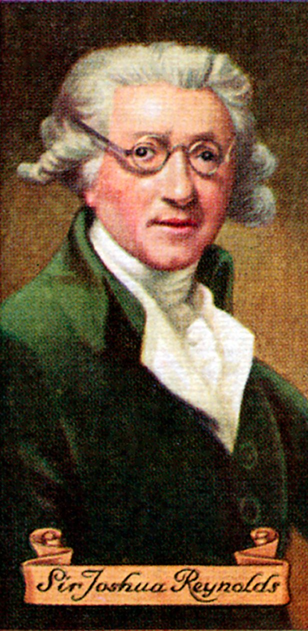 Sir Joshua Reynolds, otettu savukekorttisarjasta, 1935 tekijältä Unbekannt