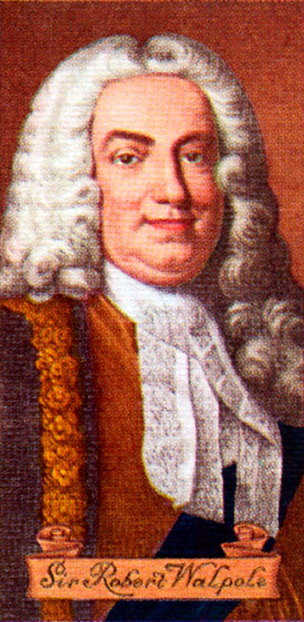 Sir Robert Walpole, otettu savukekorttisarjasta, 1935 tekijältä Unbekannt
