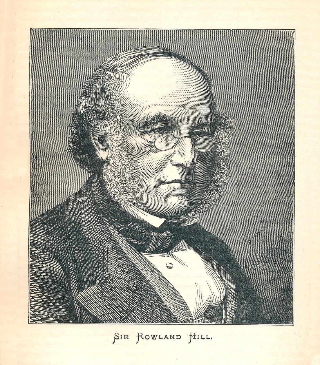 Sir Rowland Hill, postimerkin luoja, 1893. tekijältä Unbekannt