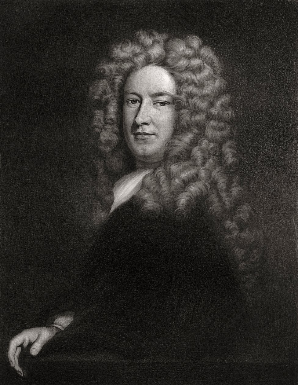 Sir Samuel Garth, englantilainen lääkäri ja runoilija c1705-1710 1906 tekijältä Unbekannt