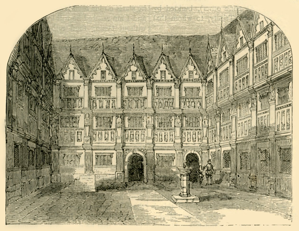 Sir Thomas Greshamsin talo Bishopsgate Streetillä, vuodelta 1872. tekijältä Unbekannt