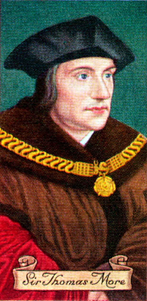 Sir Thomas More, otettu savukekorttisarjasta, 1935 tekijältä Unbekannt