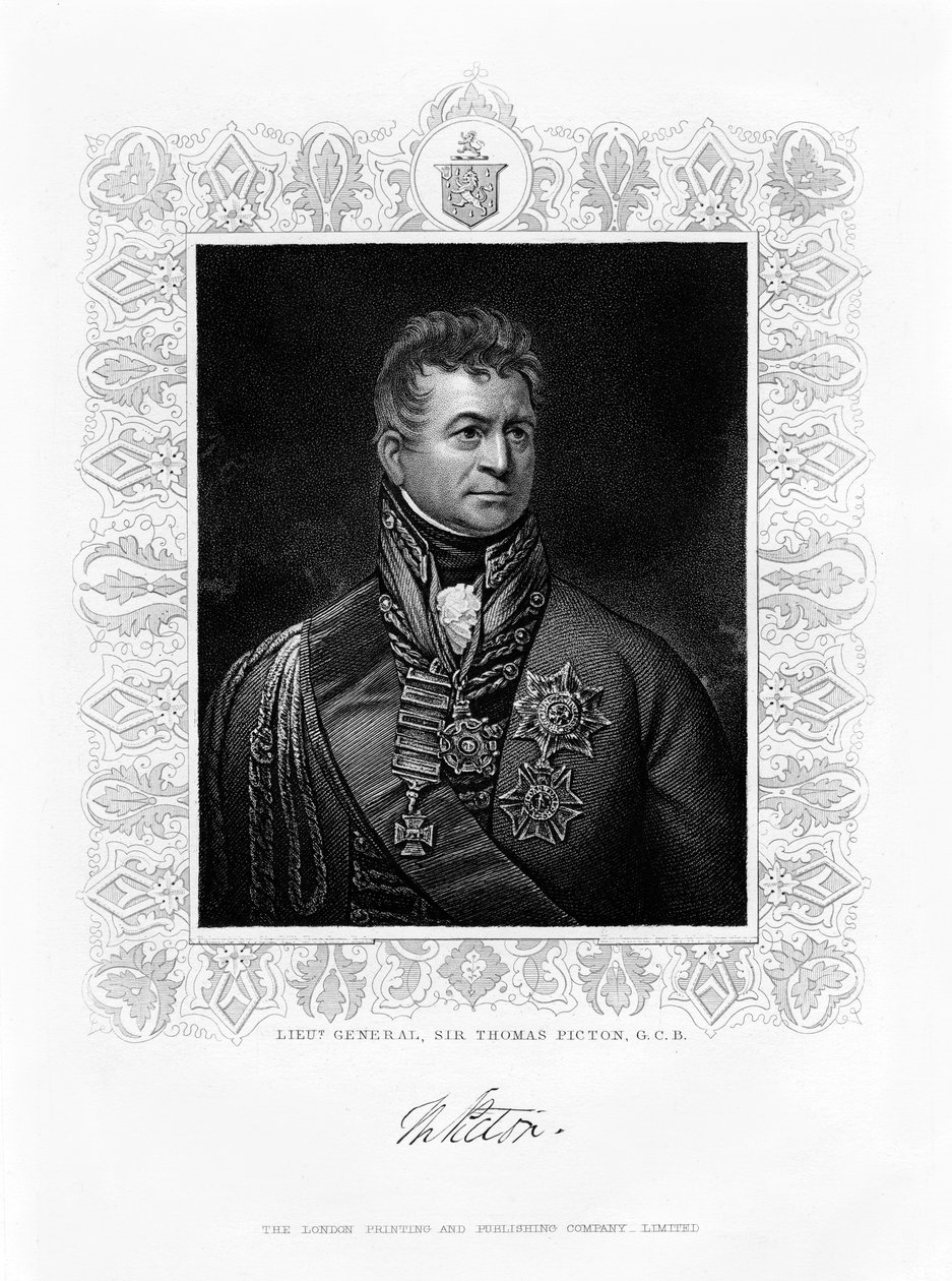 Sir Thomas Picton, brittiläinen sotilasjohtaja, 1800-luku tekijältä Unbekannt