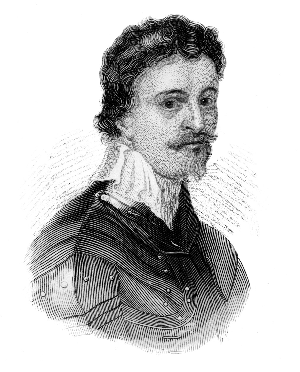 Sir Thomas Wentworth, Straffordin ensimmäinen jaarli, 1600-luvun Englannin valtiomies, v. 1850 tekijältä Unbekannt