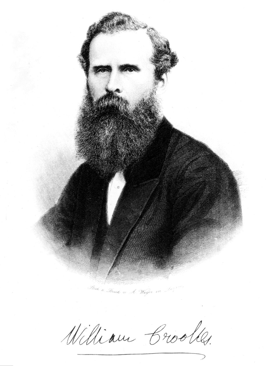 Sir William Crookes, englantilainen kemisti ja fyysikko, n. 1875 tekijältä Unbekannt