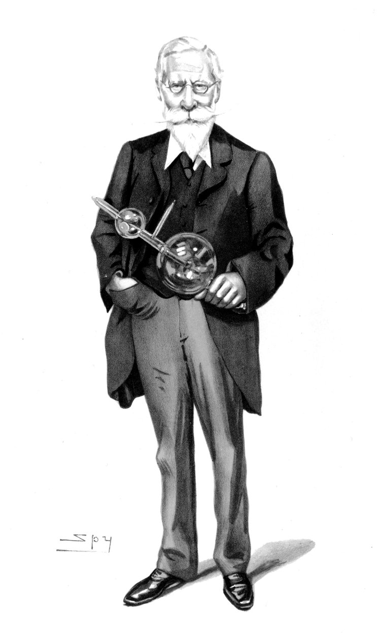 Sir William Crookes, englantilainen fyysikko ja kemisti 1900-luvulta tekijältä Unbekannt