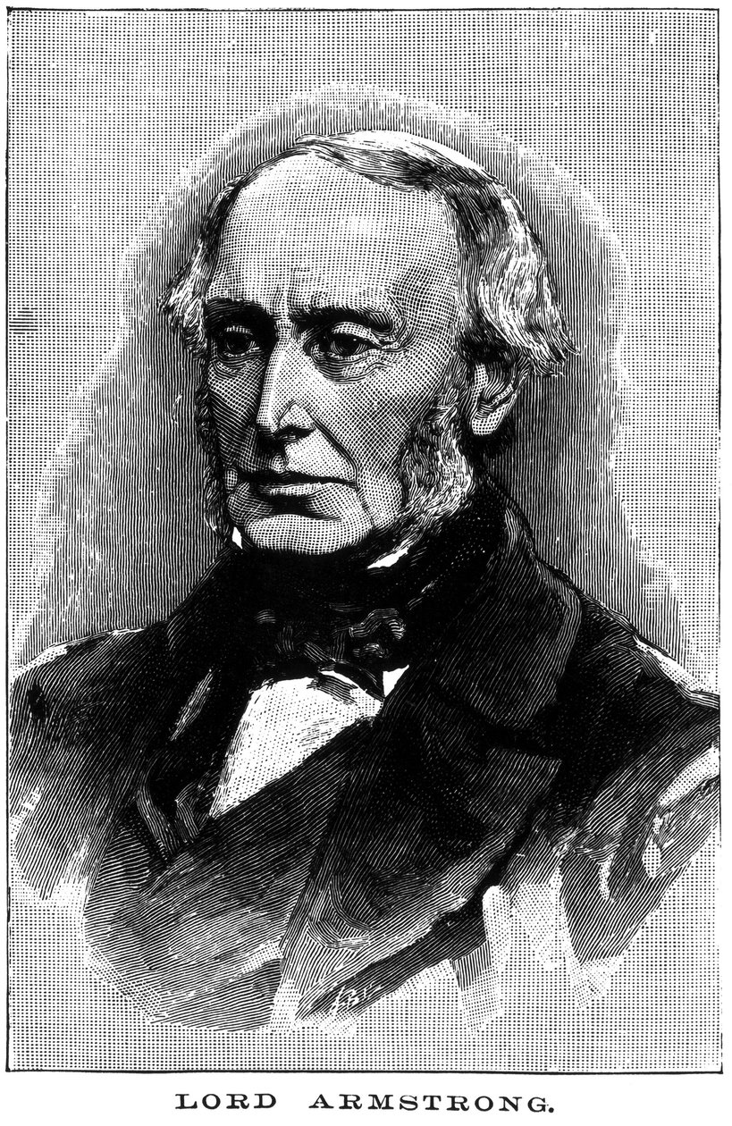Sir William George Armstrong, brittiläinen keksijä ja teollisuusmies, n. 1880 tekijältä Unbekannt