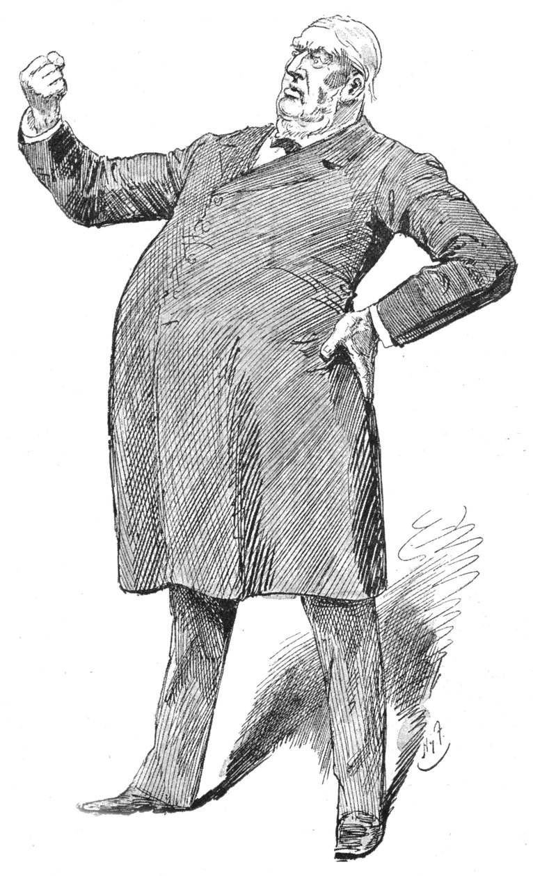 Sir William Harcourt kiehtovalla hetkellä, 1890-luku 1906 tekijältä Unbekannt
