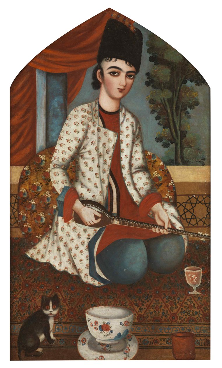 Sitaristi, c. 1830-1840. tekijältä Unbekannt