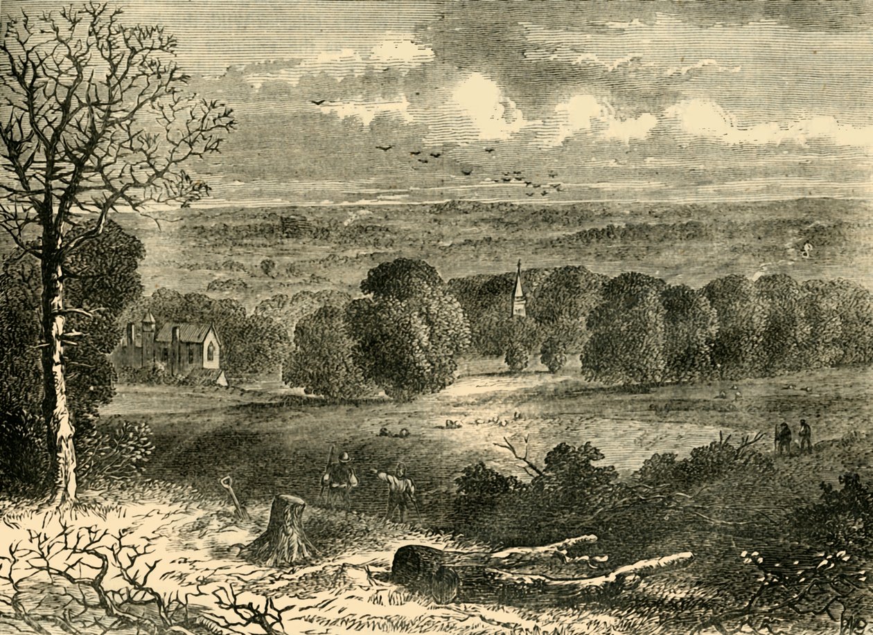 Crystal Palacen paikka vuonna 1852, c1878. tekijältä Unbekannt