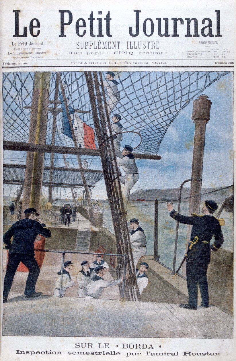 Admiral Roustanin kuuden kuukauden tarkastus Borda-aluksella, 1902 tekijältä Unbekannt