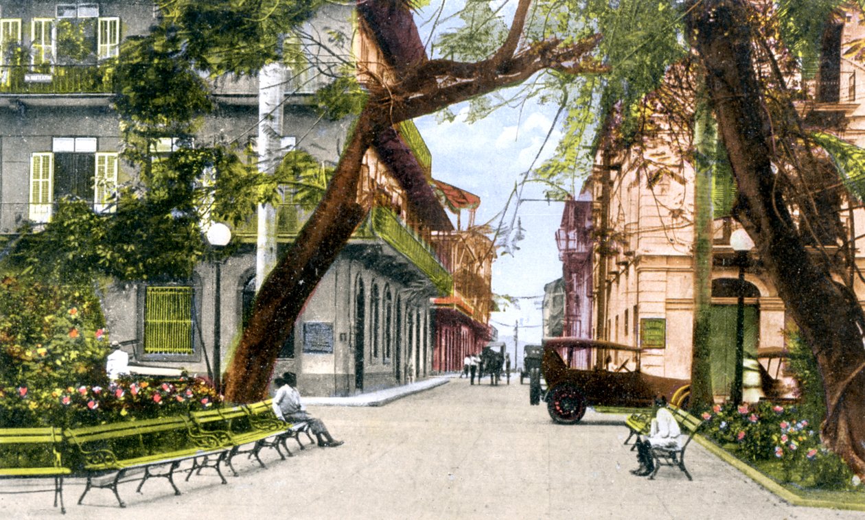 Sixth Street, Panama City, 1900-luku tekijältä Unbekannt