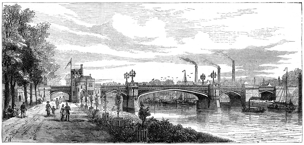 Skeldergaten silta, York. North Yorkshire, 1800-luku tekijältä Unbekannt