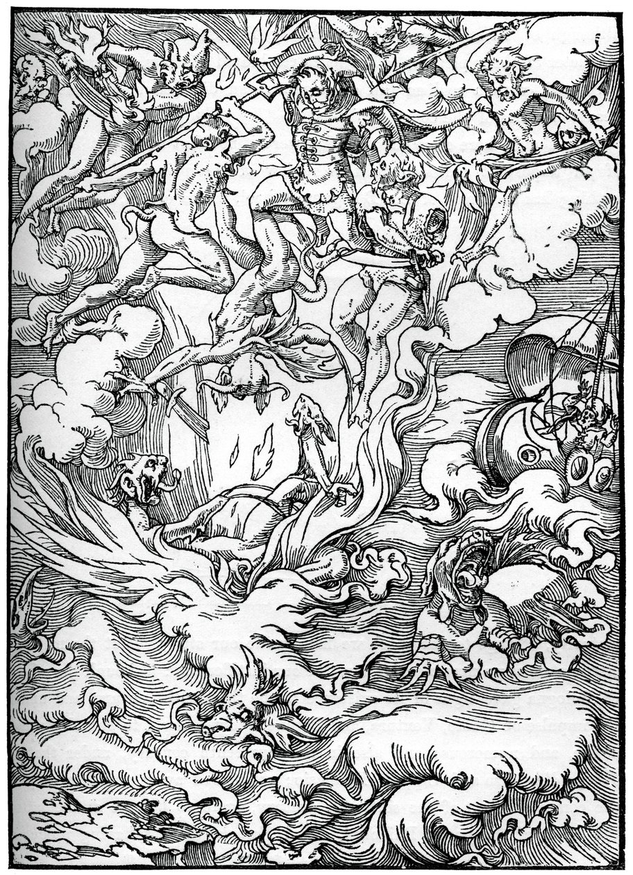 Luonnos viimeiselle tuomiolle Gerard dEuphratessa, Pariisi, 1549, 1870 tekijältä Unbekannt